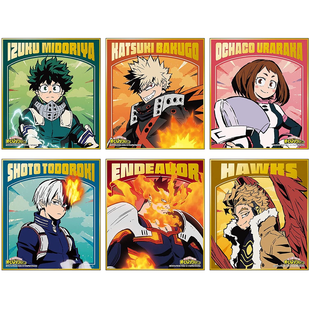 Tranh giấy cứng/shikishi ngẫu nhiên My hero Academia