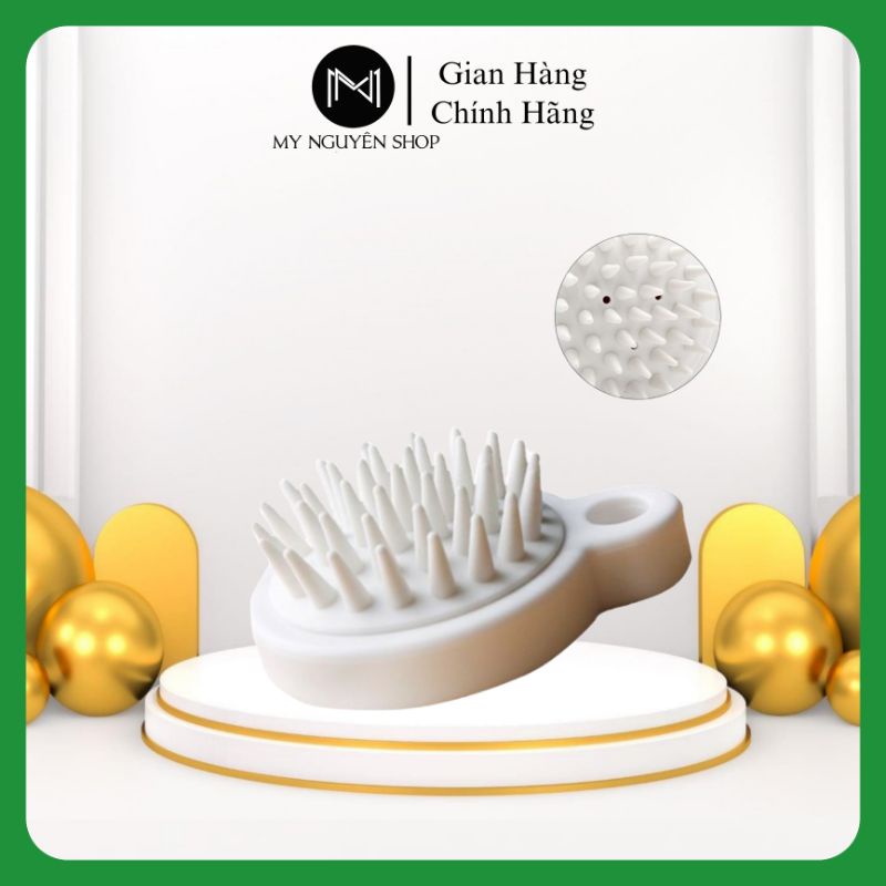 Lược Gội Đầu Muji Xuất Nhật - Massage Đầu Giảm Stress - Ngăn Ngừa Và Kích Thích Mọc Tóc chính hãng
