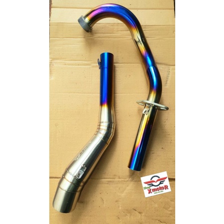 Cổ 2 khúc mạ titan gắn Exciter winer winer x sonic Exciter raider satria wave dream sirius jupiter, kiểu dáng đẹp.