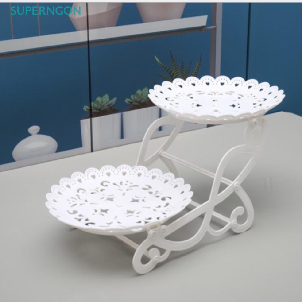 Set 1 / 2 Giá Đỡ Bánh Cupcake / Snack / Trái Cây Ba Tầng Sáng Tạo