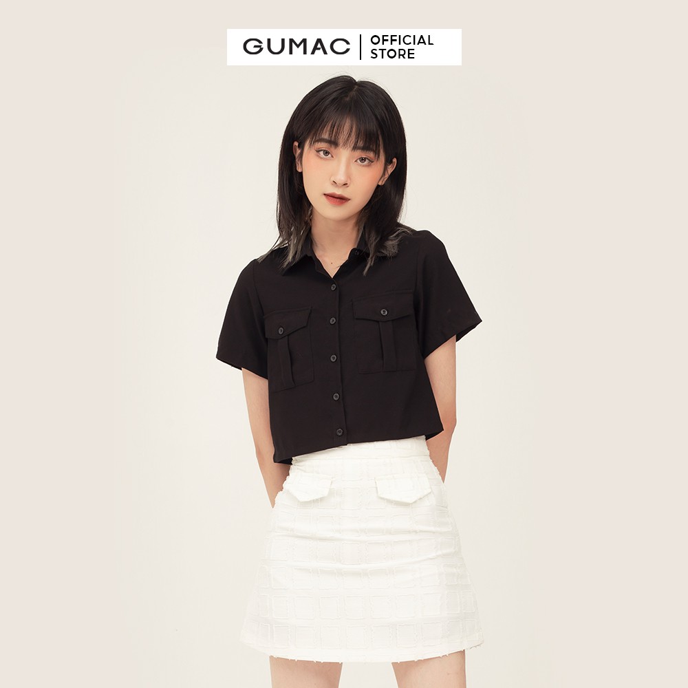 [Mã WABRGU giảm 50k đơn từ 0đ] Áo sơ mi nữ túi hộp GUMAC trẻ trung, cá tính thiết kế độc quyền đủ màu AB367 | BigBuy360 - bigbuy360.vn