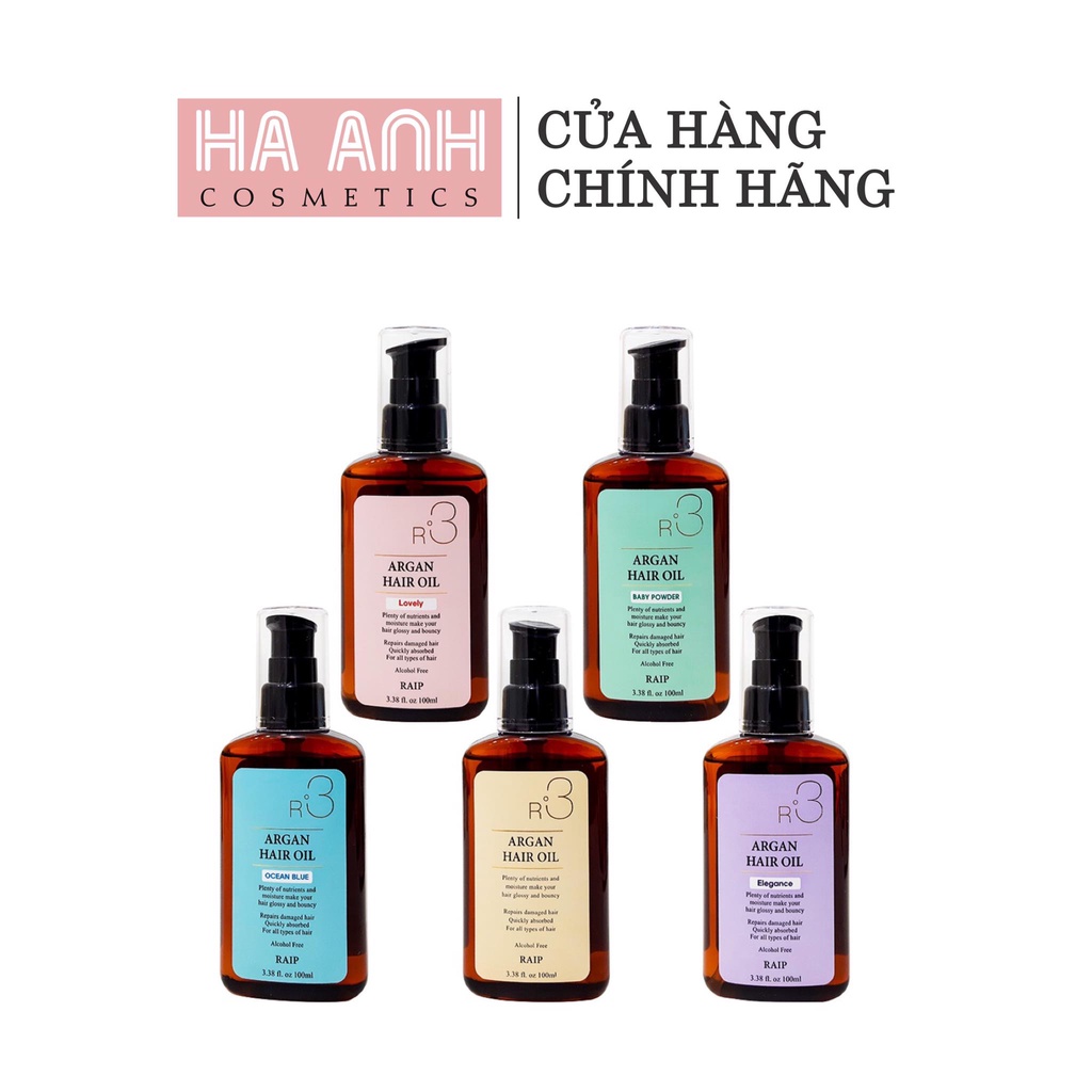 Dầu Dưỡng Tóc RAIP R3 Argan Hair Oil Phục Hồi Tóc Hư Tổn