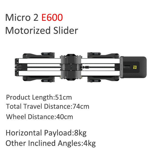 Zeapon Slider - Motorized Micro 2 E600 Slider - Micro 2 E600 Kèm Motor + chân đế easylock ( Bảo hành 12 tháng)