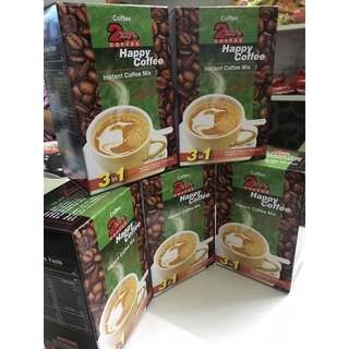 Combo 5 hộp cà phê hoà tan Happy 10 gói