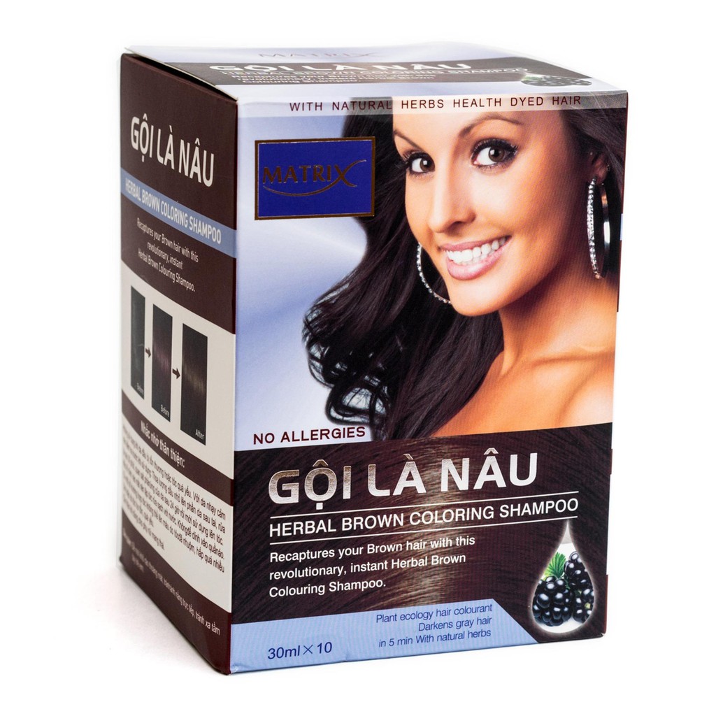 Dầu Gội Nhuộm Tóc - Gội Là Nâu Matrix 25g
