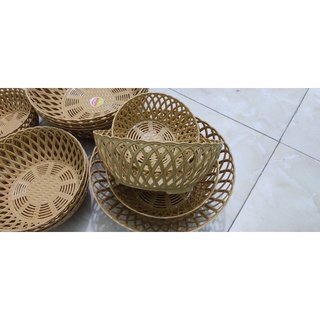 Set 5 rổ tròn mây size 3 cỡ lựa chọn hàng Cao cấp việt nhật