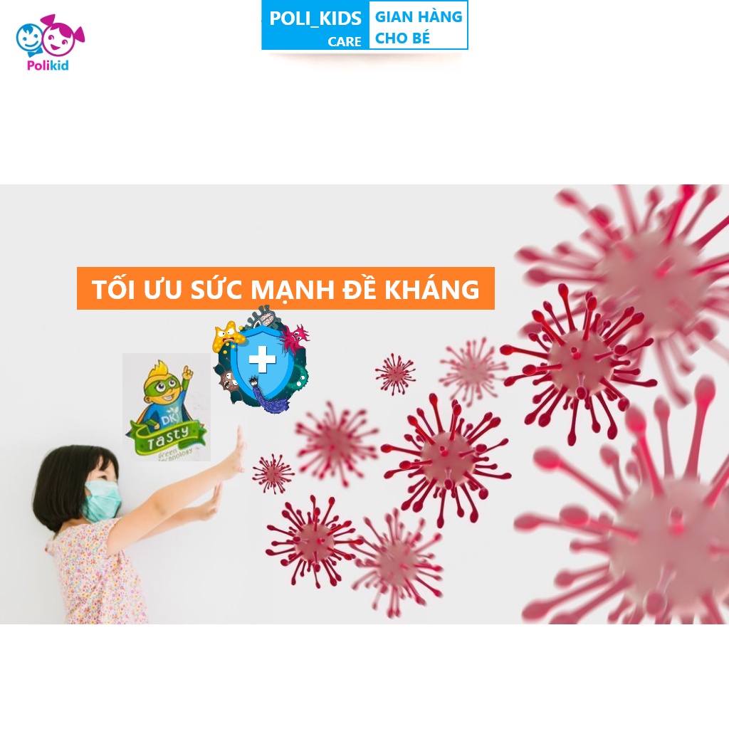 Polikid | Siro Tăng Đề Kháng DK TAMEDI 60ml - Giúp tăng cường hệ miễn dịch, giảm viêm đường hô hấp cho trẻ