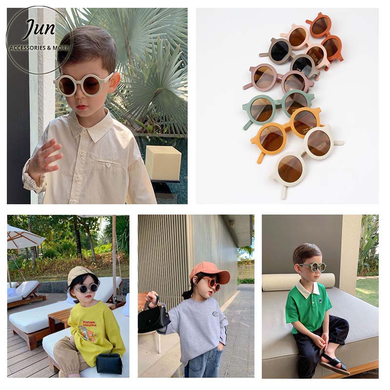 Kính Râm Trẻ Em - Kính Mắt Thời Trang Cho Bé Chống Tia Cực Tím UV400 Phong Cách Vintage Dành Cho Bé Trai Và Bé Gái | BigBuy360 - bigbuy360.vn