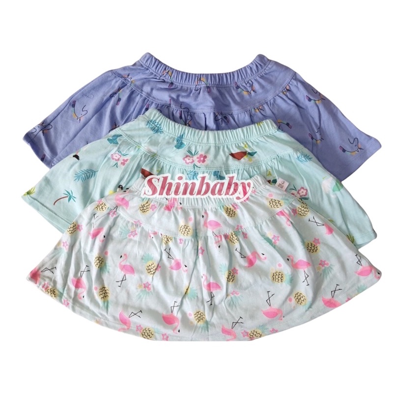 Set 2 chân váy cho bé gái nhiều họa tiết dễ thương có quần đùi bên trong vải cotton xuất xịn mềm mát (10-30kg)