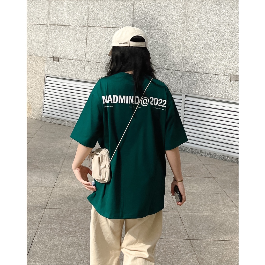 MADMIND® Chính Hãng - Áo Thun Mad Logo  Cotton Thoáng Mát - Màu Xanh Lá / Trắng / Đen Form Rộng Unisex
