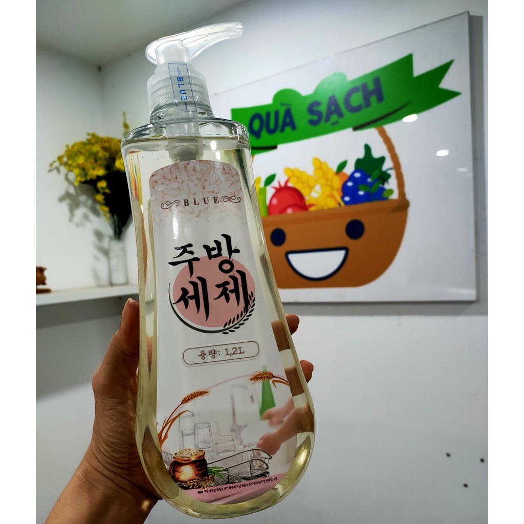 Chai nước rửa bát Blue