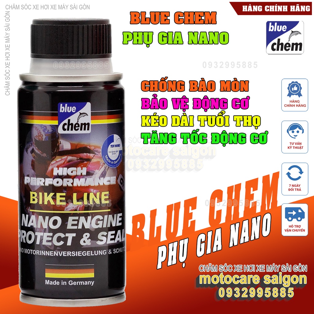 Phụ gia bảo vệ, tăng tốc động cơ Bluechem Nano Bike Line Super Protect 50ml