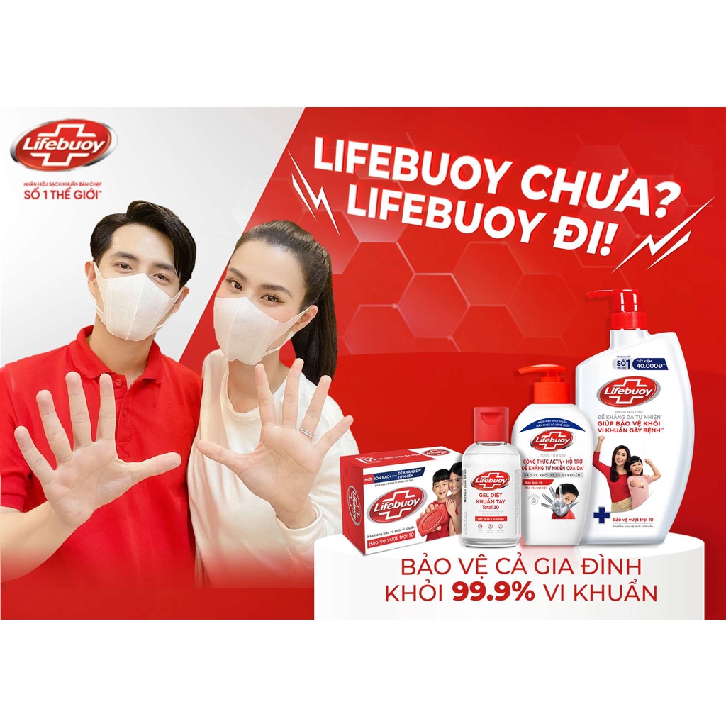 Nước Rửa Tay Lifebuoy Bảo Vệ khỏi vi khuẩn 180g