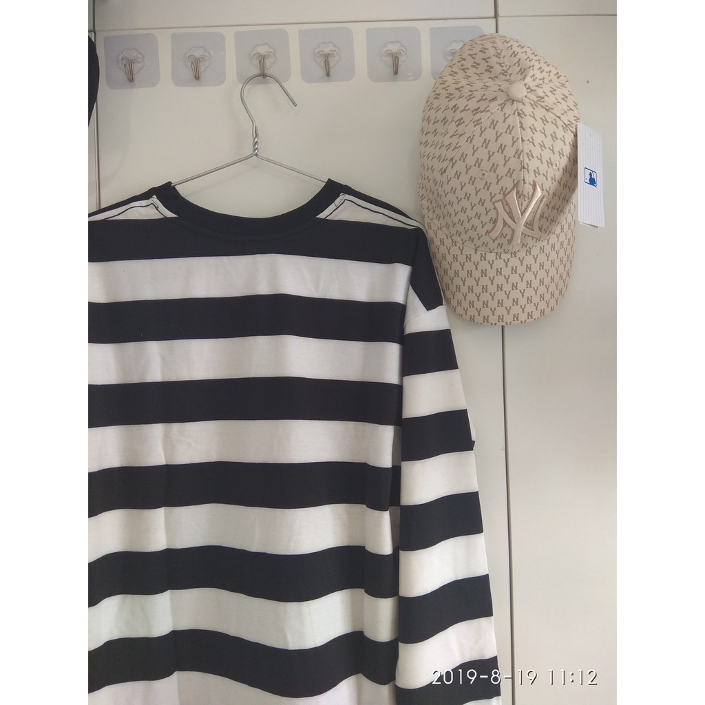 [Ảnh Thật + Video] Áo sọc ngang đen trắng Pull Unisex | Áo kẻ sọc hàn quốc thời trang | BigBuy360 - bigbuy360.vn