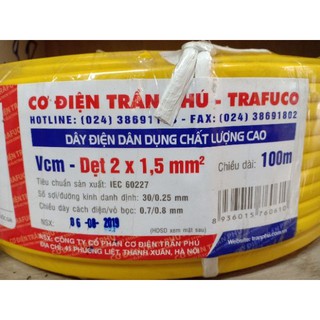 Dây điện Trần Phú chính hãng