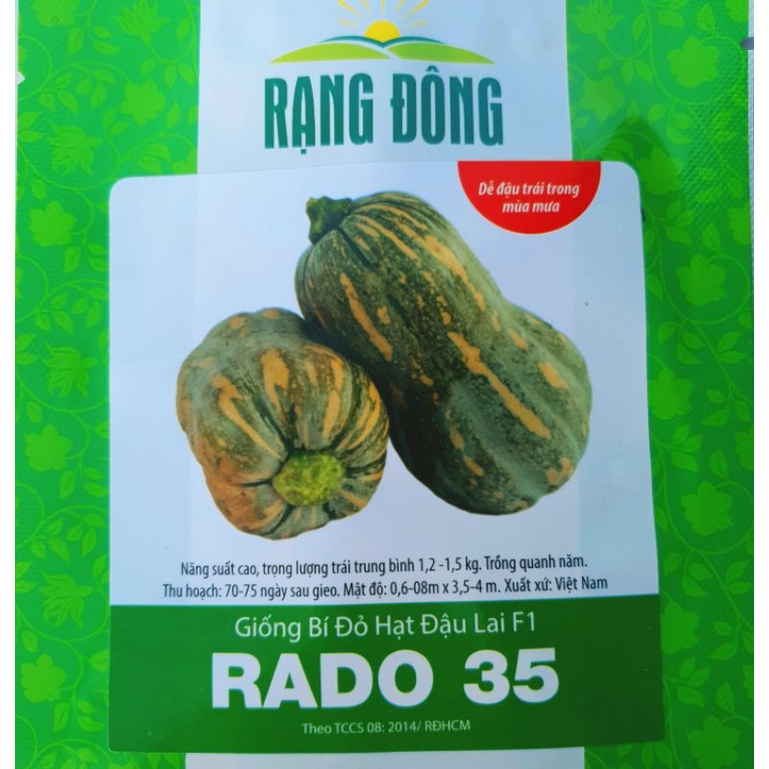 Hạt Giống Bí Đỏ Hạt đậu lai F1 1g