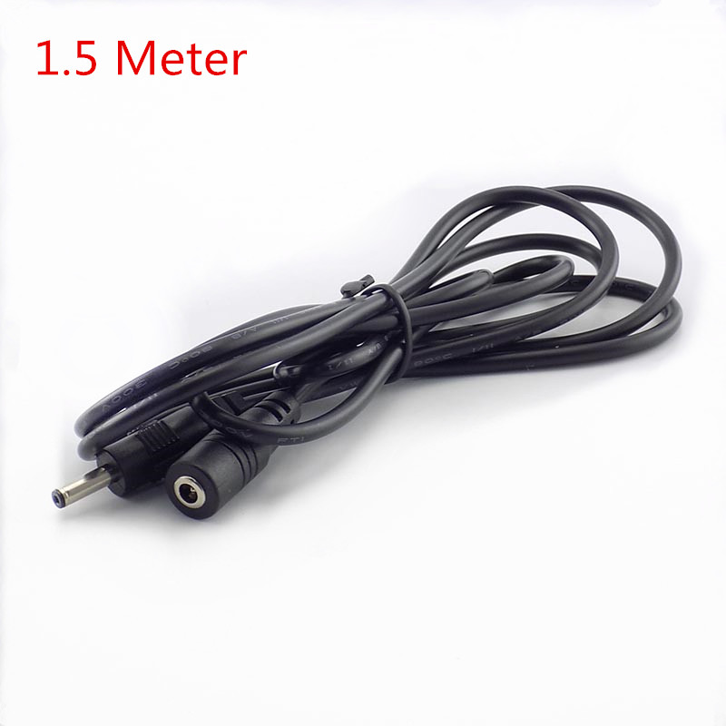 Dây Cáp Nối Nguồn 5V 2A DC Male Sang Female 3.5mm * 1.35mm Female Cho CCTV Camera Đèn Led