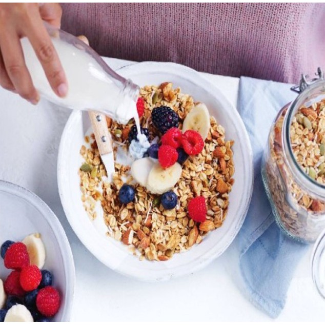 Ngũ cốc ganola cao cấp không đường nguyên hạt - Ngũ Cốc Ăn Kiêng Granola Healthy Siêu Hạt 500gr | BigBuy360 - bigbuy360.vn