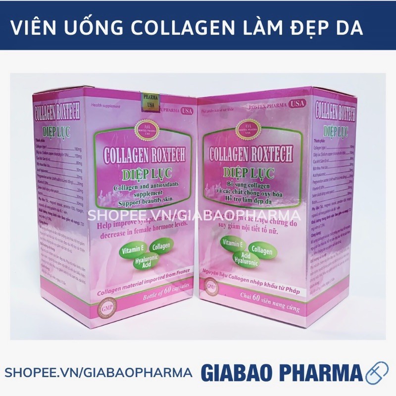 Viên uống COLLAGEN DIỆP LỤC bổ sung biotin  hỗ trợ làm đẹp da, trắng sáng da | BigBuy360 - bigbuy360.vn