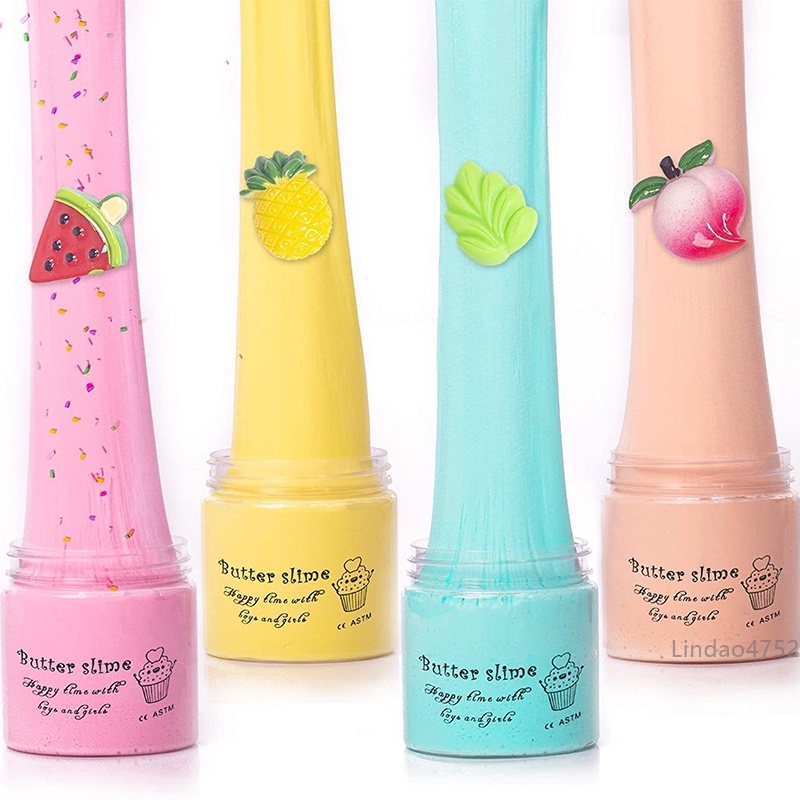 Bộ Đồ Chơi Slime Mềm Mại Co Giãn Không Dính Có Mùi Hương Trái Cây SJHY0412