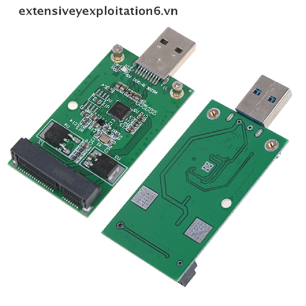 Thẻ chuyển đổi mini usb 3.0 sang PCIE mSATA SSD PCBA