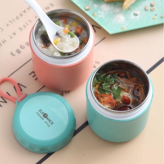 [TẶNG THÌA] Bình Ủ Cháo, Ủ Chè, ủ Đa Năng Siêu Tiện Dụng Có Quai Xách ELEFANCE 430ml