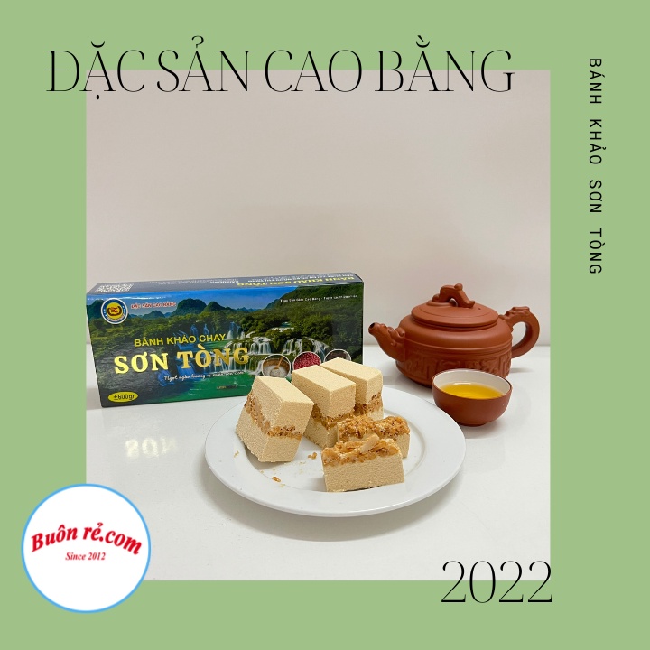 Hộp 5 Phong Bánh Khảo CHAY Sơn Tòng - Nhân lạc thơm ngon đậm đà đặc sản Cao bằng Br 00025