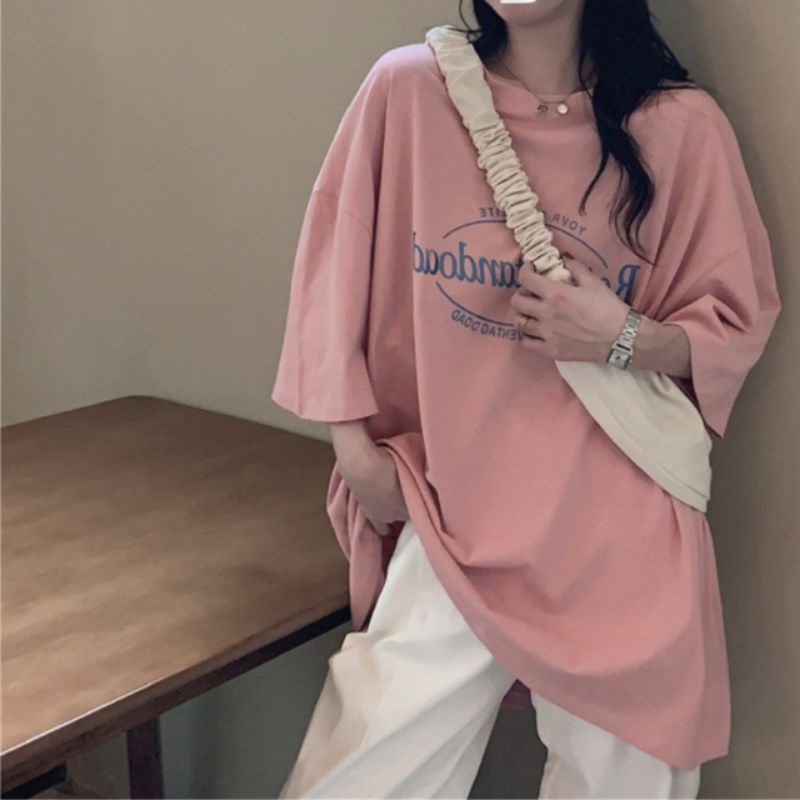 áo thun tay lỡ, áo phông cotton form rộng (có size 28kg-90kg)