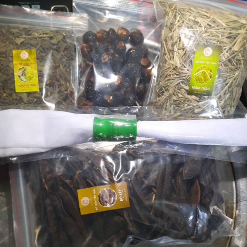 COMBO NGÂM Ủ, NẤU GỘI DẦU GỘI THIÊN NHIÊN 600gr. TẶNG KÈM TÚI LỌC VẢI SIÊU BỰ.