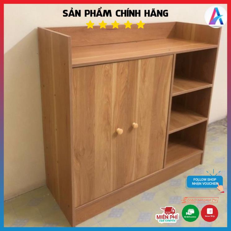 Tủ giày gỗ hiện đại cánh gỗ, phù hợp cho mọi gia đình chất gỗ MDF dễ dàng lắp ráp kích thước 80x80cm