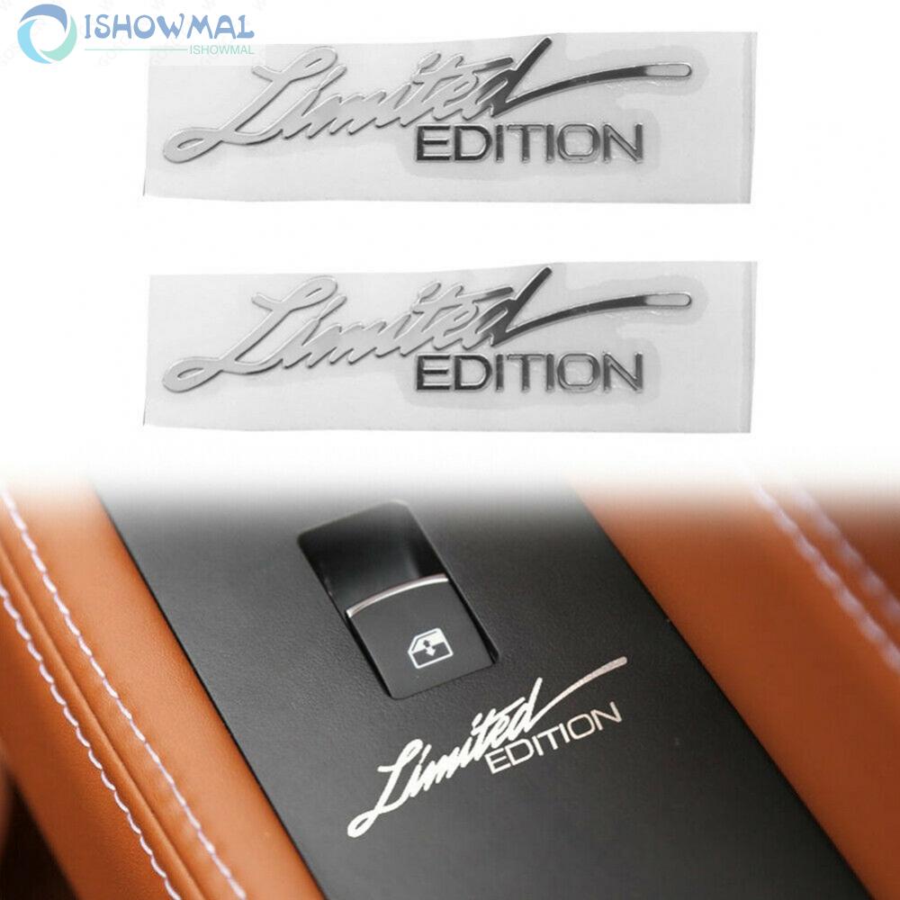 ⚡Hot Sale⚡2x Silver Limited Edition Logo Emblem Badge Metal Sticker/Decals Car-Accessories-ISHOW