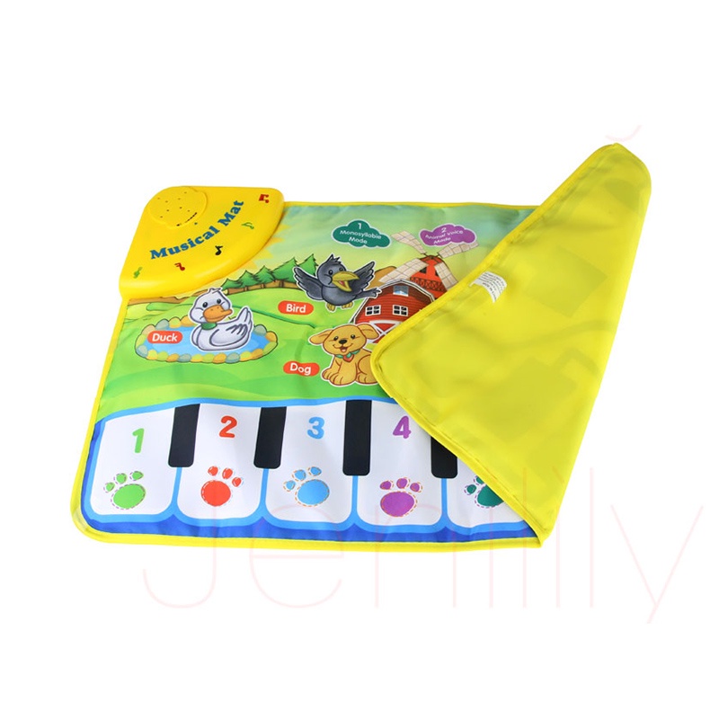 Coolplay Thảm âm nhạc kiểu dáng đàn piano xinh xắn cho các bé