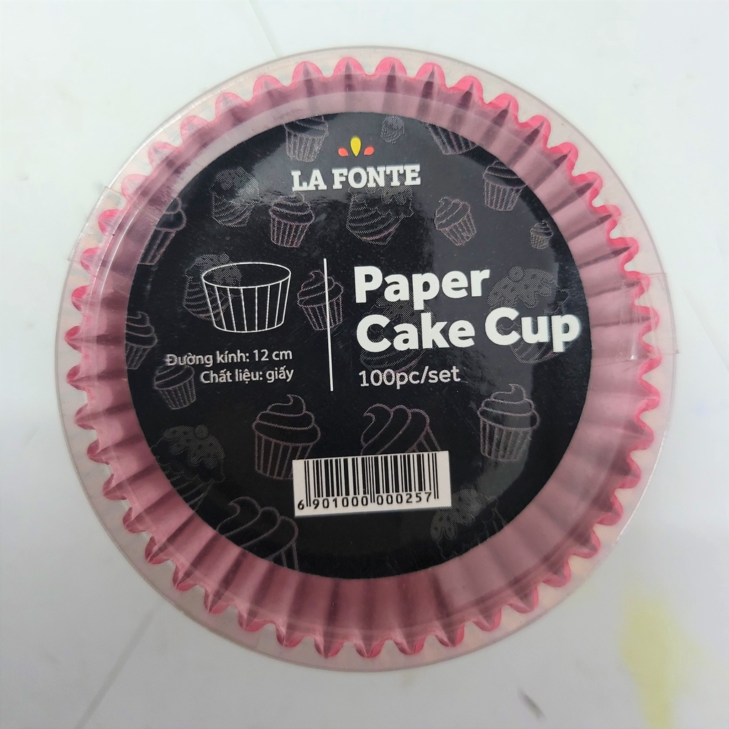 [Hộp 100 cái] GIẤY NƯỚNG BÁNH CUPCAKE [China] LA FONTE Paper Cake Cup
