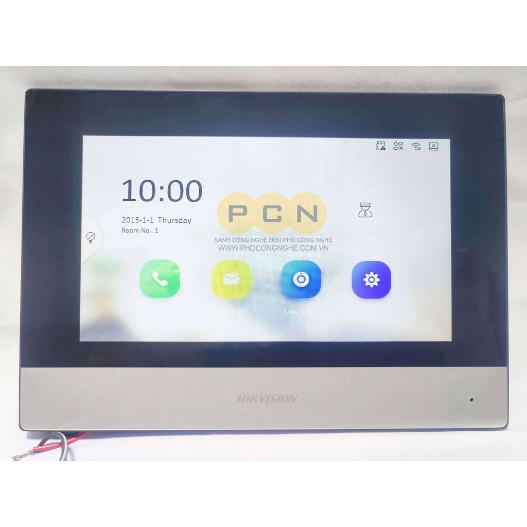 Trọn bộ chuông hình không dây Hikvision, kết nối Wifi + Camera 2MP + Màn hình 7 inch