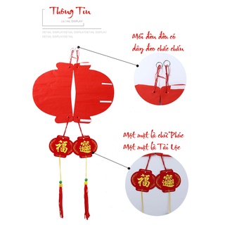 Đèn Lồng Đỏ Trang Trí Tết Loại To 30/35/40/45 Nynon Chống Nước - Siêu Đẹp