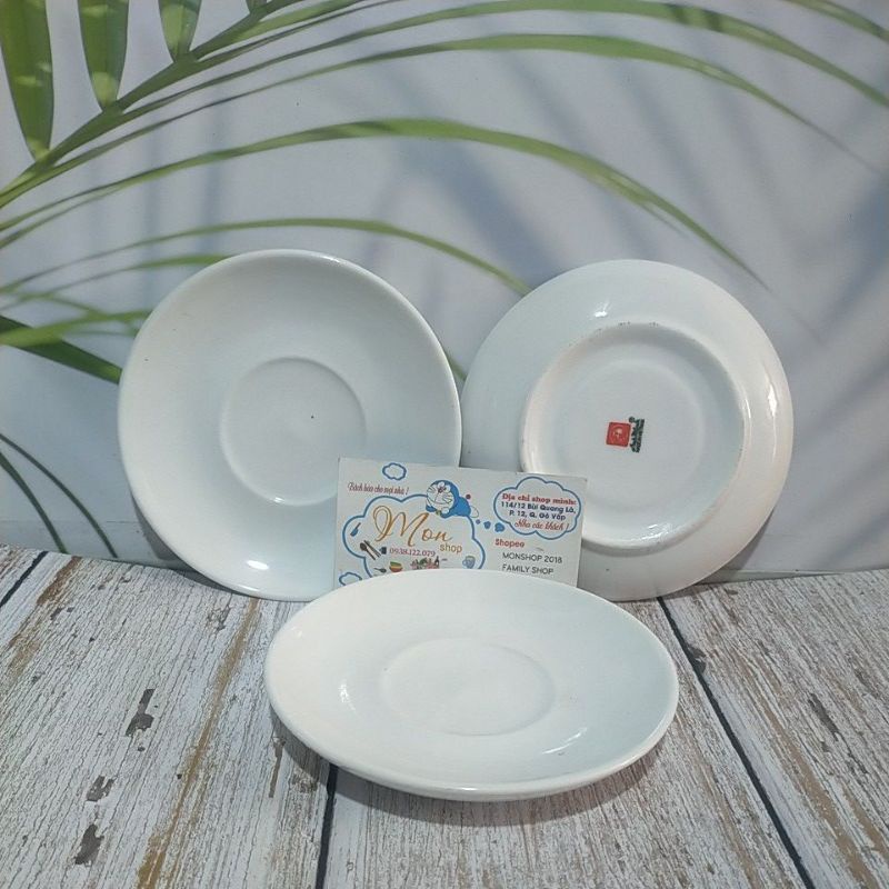 Dĩa Lót Tách Cafe Lớn (Đường kính 11,5cm) [Giá rẻ khi KH thay đổi sl]