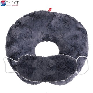 Combo gối chữ U và bịt mắt - THIVI