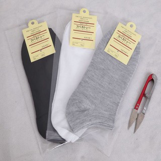 Tất Vớ Trơn Cổ Ngắn Thời Trang Cao Cấp, Mầu Basic ,Chất Cotton 100% Co Giãn Thấm Hút Tốt