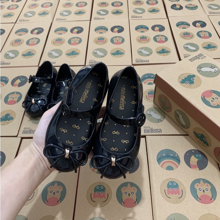 Giày búp bê bé gái mini Melissa đế mềm nhựa thơm cho bé 2 - 8 tuổi