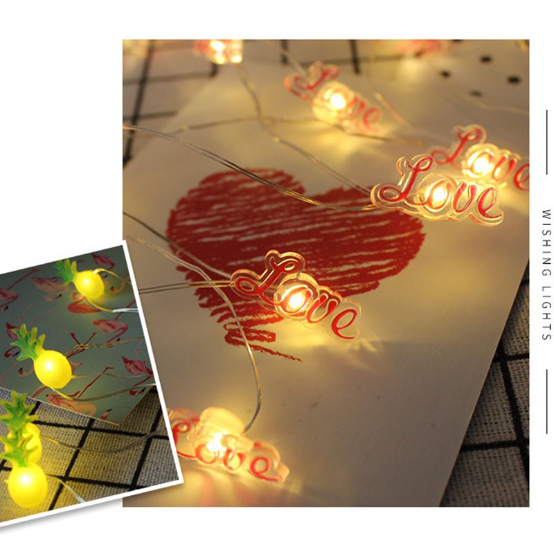 Dây đèn LED nhiều kiểu dáng trang trí tiệc cưới/sinh nhật