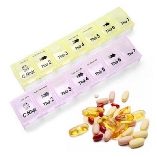 Hộp chia thuốc 7 ngày size lớn