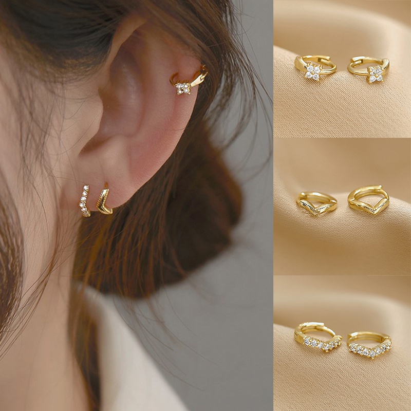 Khuyên Tai Tròn Trọng Lượng Nhẹ Cổ Điển Thời Trang Cho Nữ