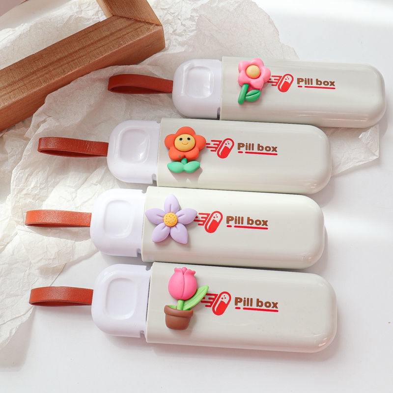 Hộp Đựng Thuốc 7 Ngày Mini Chống Ẩm Dễ Thương