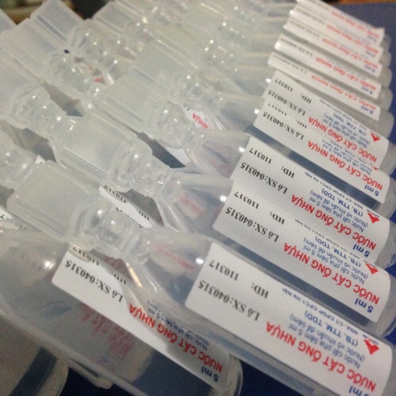 Nước cất pha tiêm ống nhựa 5ml