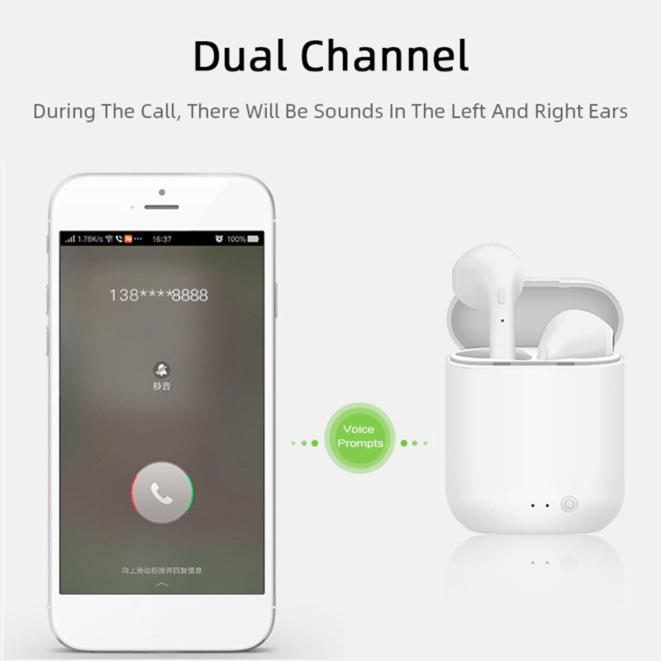 Tai nghe nhét tai không dây kết nối bluetooth chống nước cho xiaomi tws