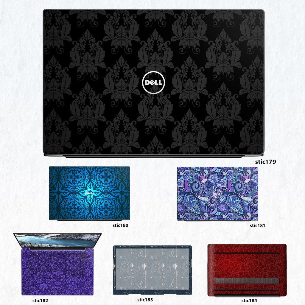 Skin dán Laptop Dell in hình Hoa văn sticker nhiều mẫu 30 (inbox mã máy cho Shop)