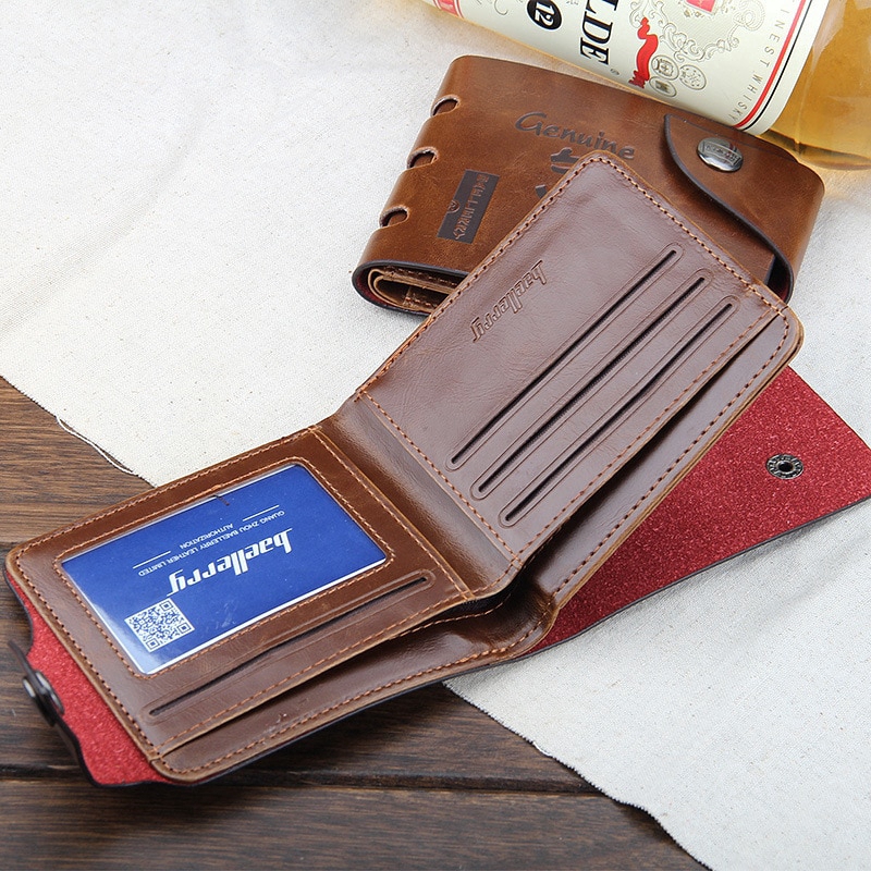 Men's Leather Wallet Vintage Fashion W014