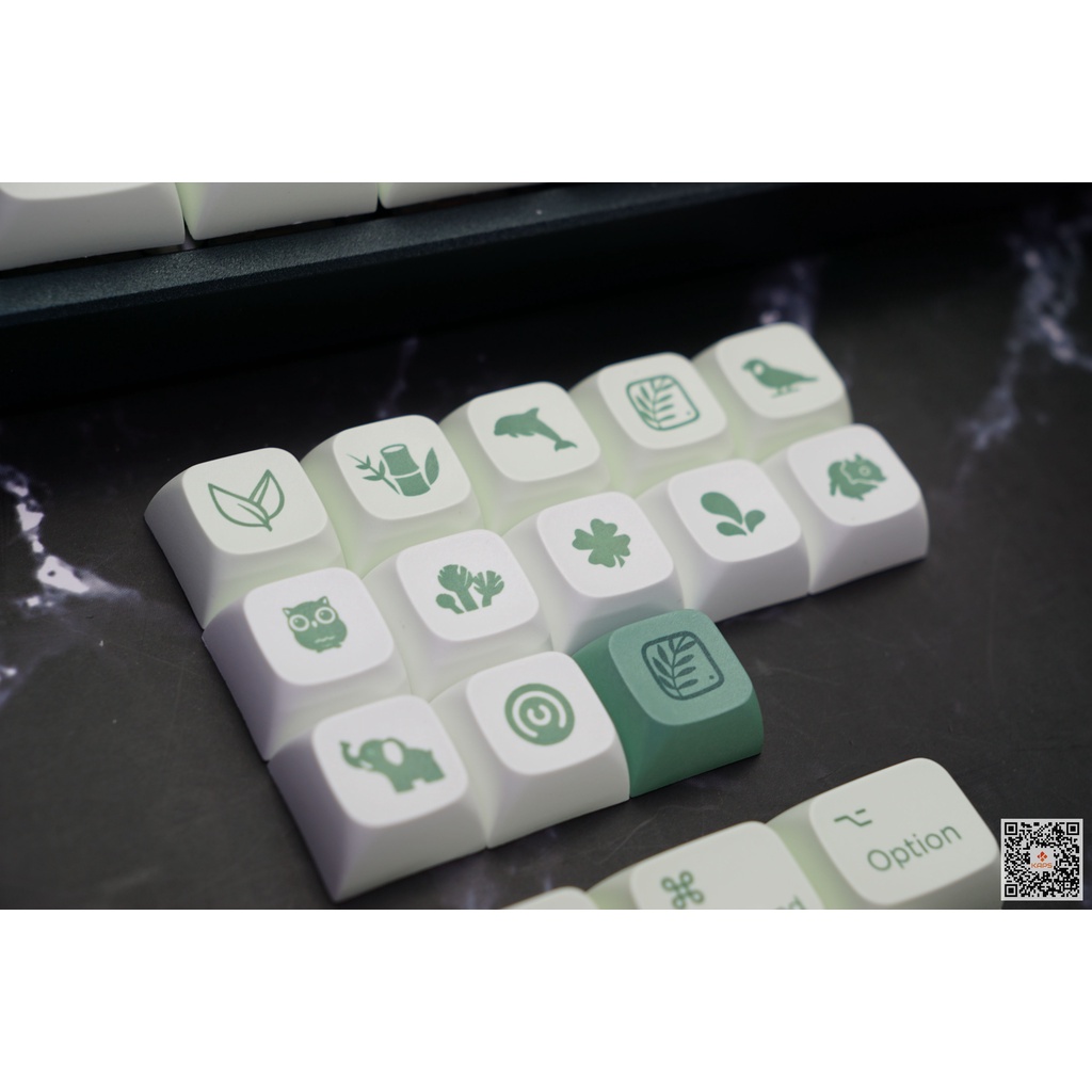 Keycap Garden PBT profile XDA in dyesub 144 nút cho bàn phím cơ layout 108/104/98/87/84/75/68/64/61