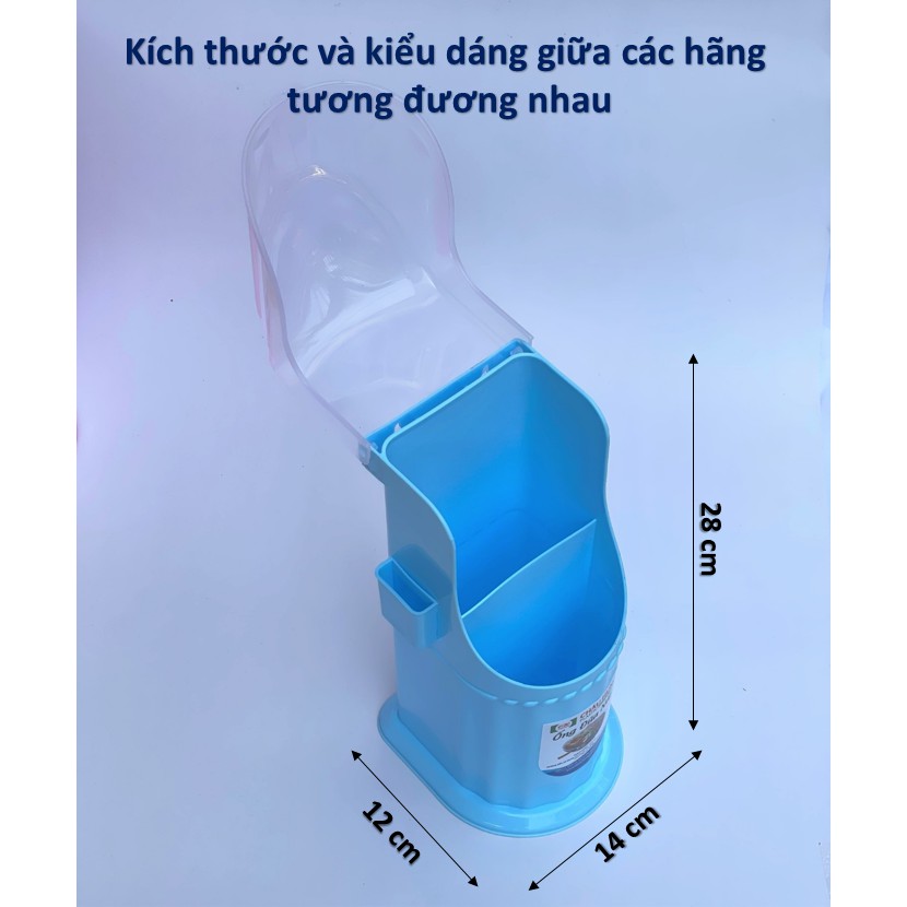 Ống đũa muỗng có nắp đậy, nhựa PP chính phẩm an toàn, nhiều màu sắc nhiều kiểu tiện lợi, bền bỉ của gia dụng Du Thủy