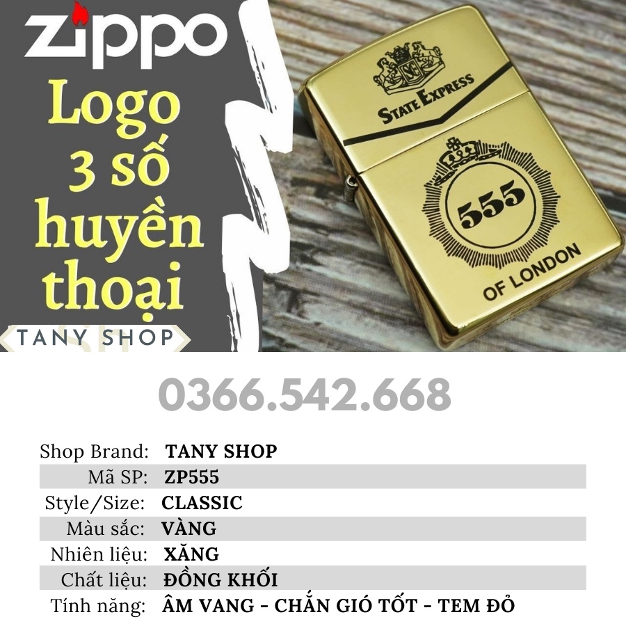 𝙃𝙤̣̂𝙥-𝙌𝙪𝙚̣𝙩-Bật-𝙇𝙪̛̉𝙖 𝒁𝒊𝒑𝒑𝒐 mẫu hình logo 555 huyền thoại - TANY SHOP ZP555